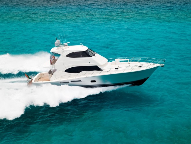 The bold and striking lines of the Riviera 70, now five strong and more planned for 2010 © Ross Eason